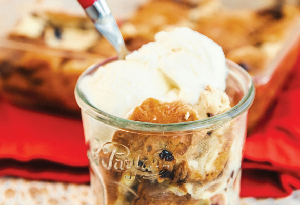 Cranberry Orange Brioche Bread Pudding