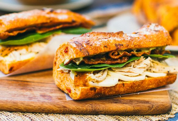 Sundried tomato Chicken Sandwich Baguette