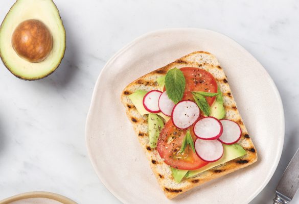 Avocado Toast with Chia Radish and Mint - 850