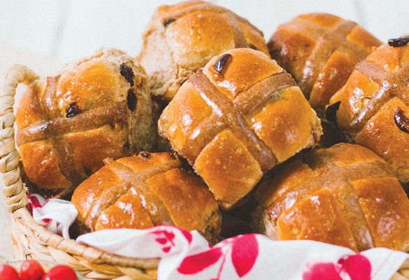 Cranberry Orange Hot Cross Buns 1200