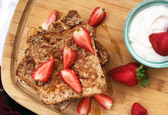 Healthy French toast with Strawberries - 850