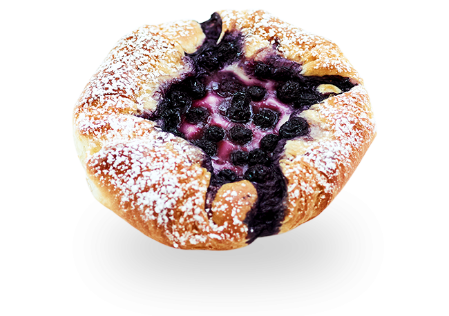 Wild Blueberry & Custard Danish