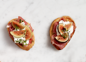 Prosciutto, Ricotta & Fig Crostini