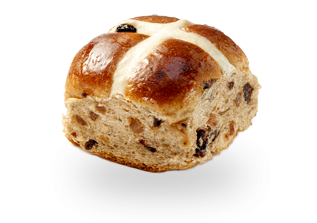 Traditional Fruit Hot Cross Bun