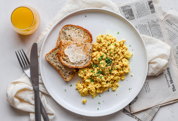 Scrambled Tofu on Toast