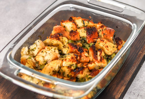 Herb loaded Sourdough Stuffing